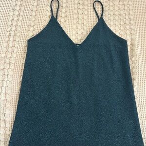 Express Black Glittery Cami Top